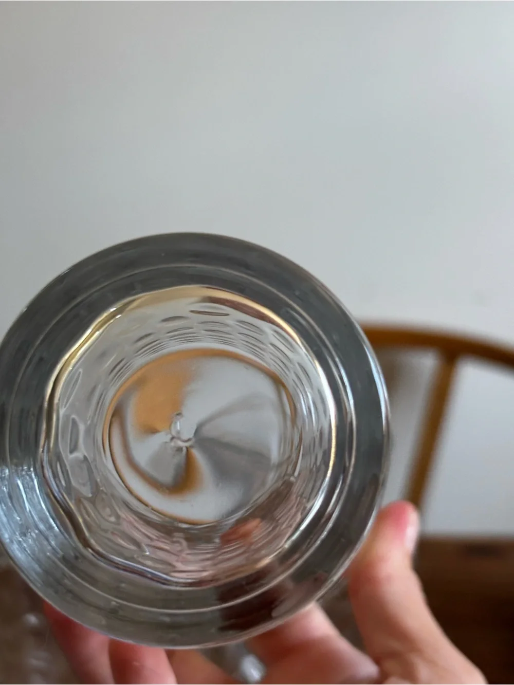 Clear Textured Glass Tumbler Set - 4 Pack